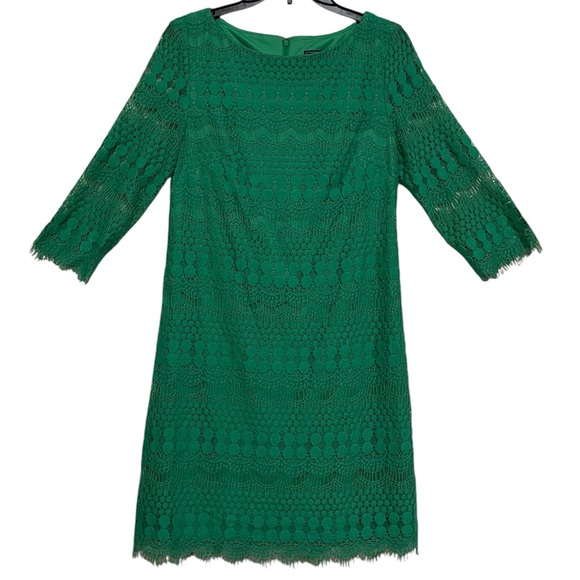 Jessica Howard Dresses & Skirts - Jessica Howard Women's Lace Sheath Dress Green Size 8